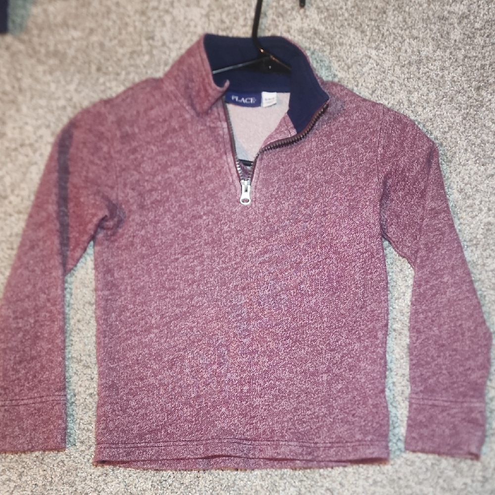 The Children's Place Burgundy Half-Zip Jacket